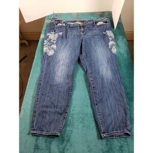 Torrid Jeans Sz 26 Womens Blue Pants Ladies Denim Stretch Mid Rise Skinny